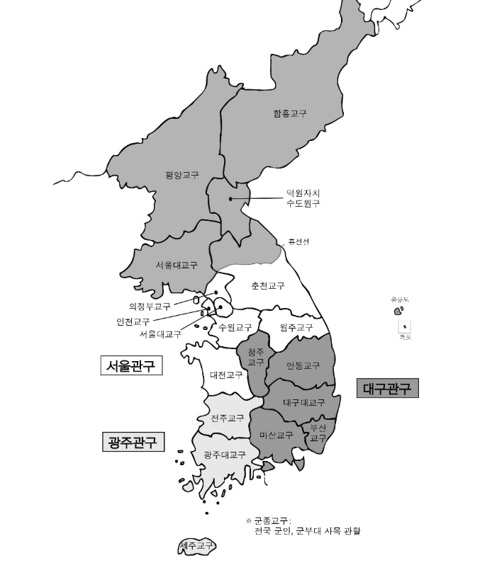 한국 천주교회 통계(2020년 기준)