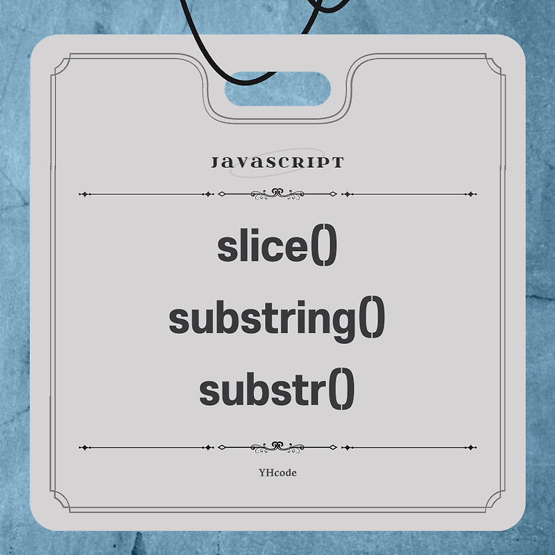 JavaScript slice() / substring() / substr()