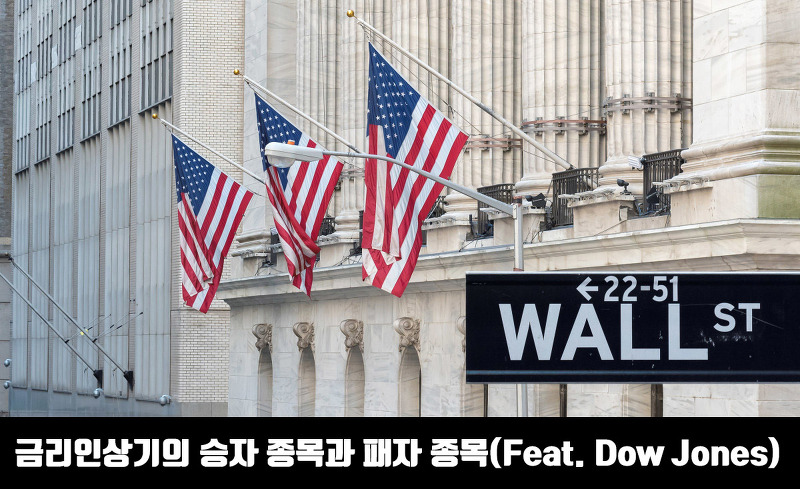 금리인상기의 승자 종목과 패자 종목(Feat. Dow Jones)