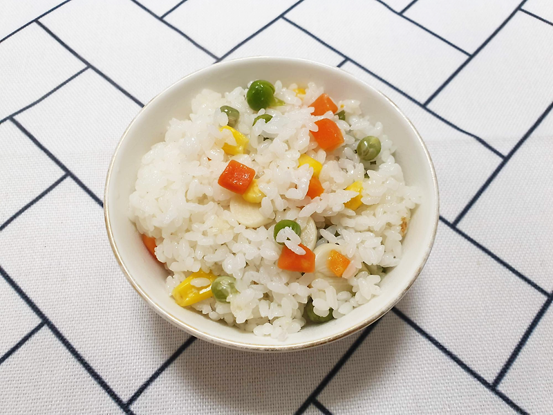 냄비밥 하는 방법 야채믹스 마늘밥 맛있게 만들기
