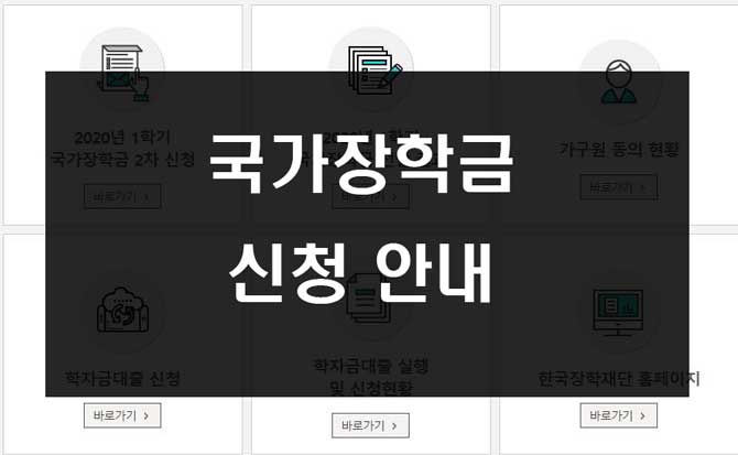 국가장학금 신청방법 신청기간 지원금액 정리