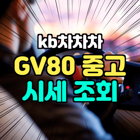 kb 국민 차차차 GV80 조회