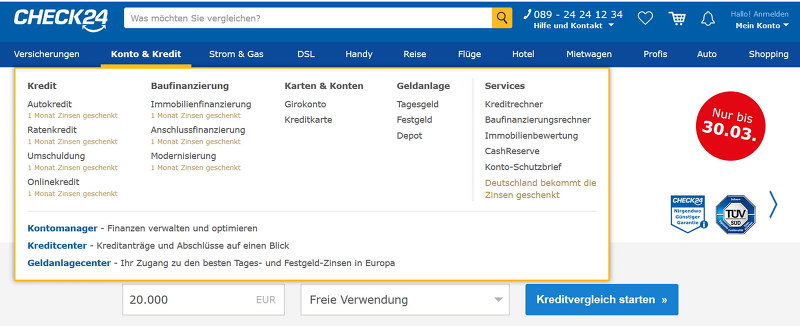 독일 Check 24 활용하기, 독일 가격비교 사이트: 독일 생활비 절약 팁 3탄