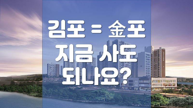 김포 7월 규제지역 확정?! 6.17부동산대책 풍선효과! 지금 사도 되나요?