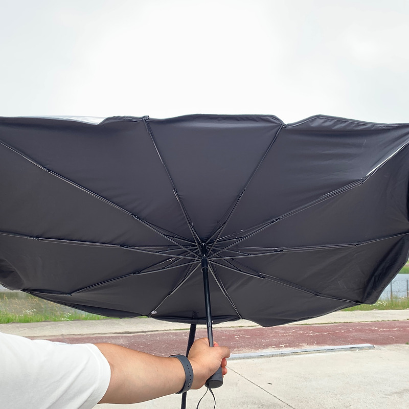 내돈내산 자동차 앞유리 햇빛가리개, 우산형이라 엄청 편해요!