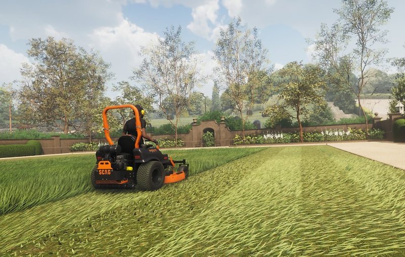 Lawn Mowing Simulator 한글 패치 미지원, 에픽 게임즈 무료, 잔디 깎기 시뮬레이터