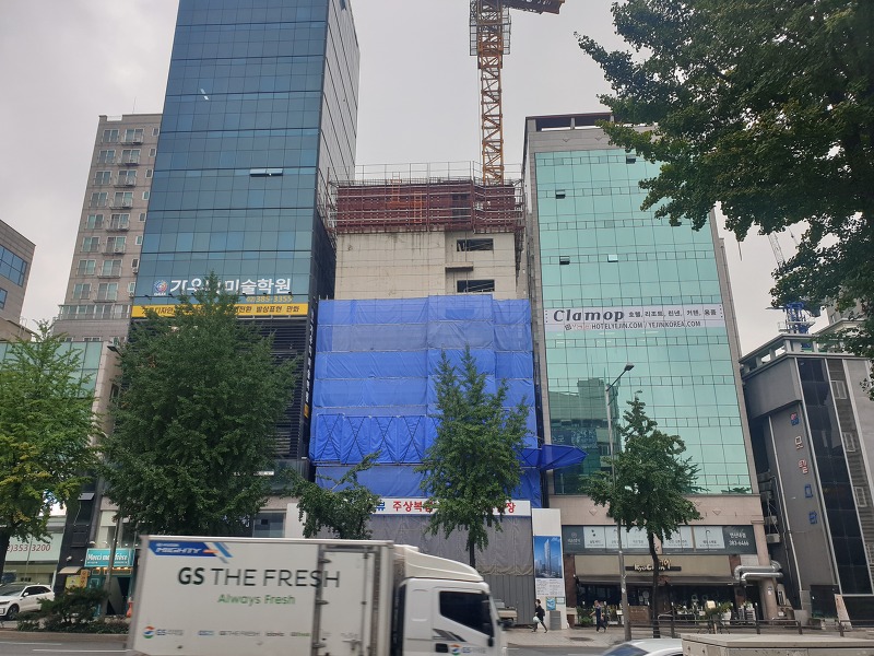 은평구 연신내역 건물 공사 현장 사진 100 효민아크로뷰 주상복합 아파트 신축현장 (korean construction)