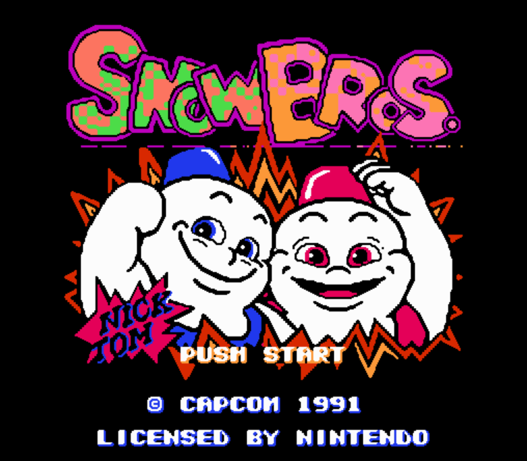NES ROMS - Snow Brothers (EUROPE / 유럽판 롬파일 다운로드)
