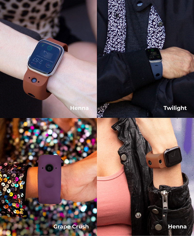 카메라가 달린  Apple Watch 밴드- Wristcam