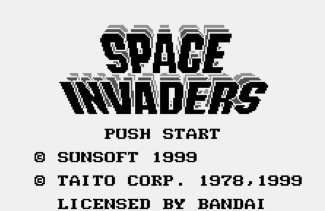 스페이스 인베이더 - スペースインベーダー Space Invaders (원더스완 ワンダースワン Wonder Swan)