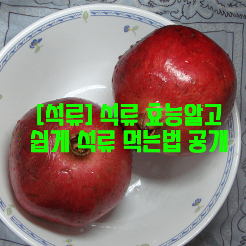 [석류] 석류효능 알고 쉽게 석류 먹는법 공개