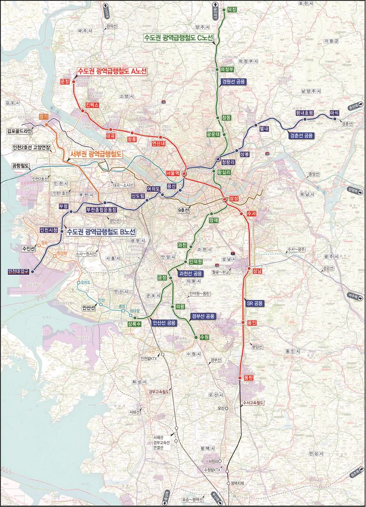 Correlation between Korea's railway network expansion strategy and 15-minute city (feat. Tram)