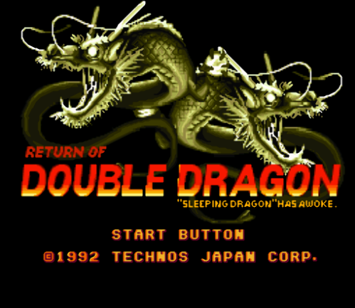 슈퍼패미컴 / SFC - 리턴 오브 더블 드래곤 개조롬 (Return of Double Dragon Hack Version - リターン・オブ・双截龍 改造バージョン)