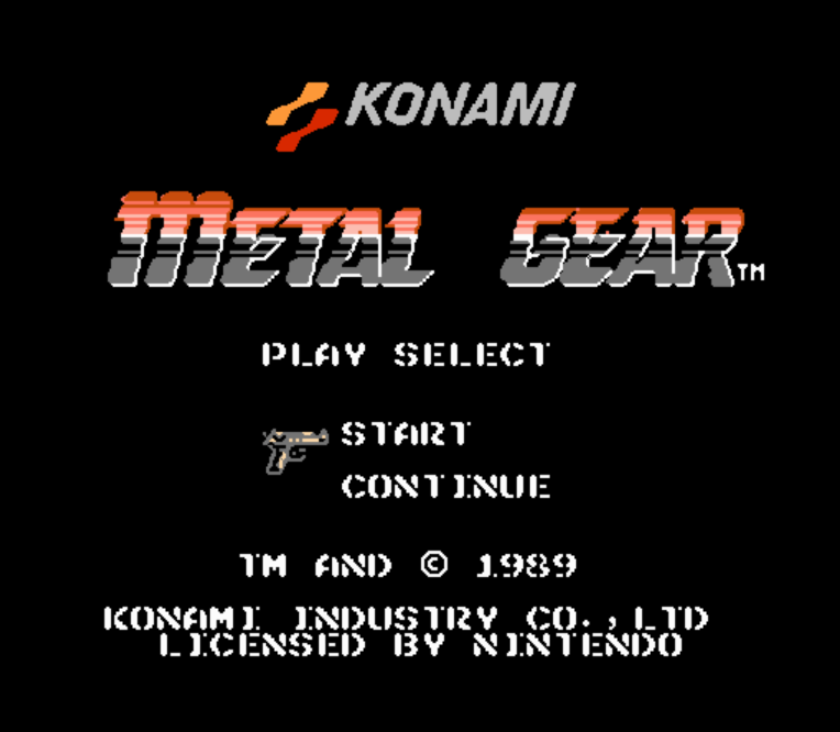 NES ROMS - Metal Gear (EUROPE / 유럽판 롬파일 다운로드)