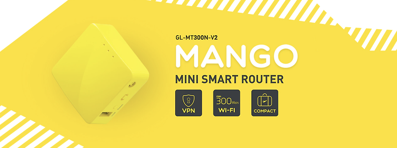 미니 스마트 라우터 Mango, 와이피아 공유기 GL-MT300N-V2