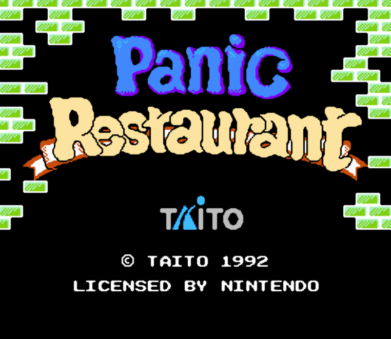 NES ROMS - Panic Restaurant (EUROPE / 유럽판 롬파일 다운로드)