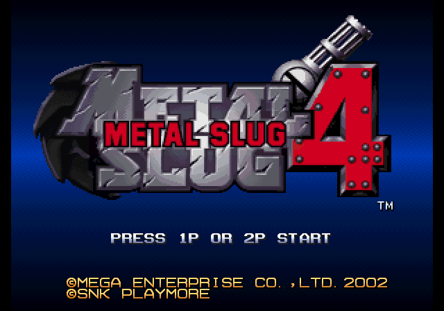 SNK 플레이모어 / 런앤건 - 메탈 슬러그 4 メタルスラッグ4 - Metal Slug 4 (PS2 - iso 다운로드)