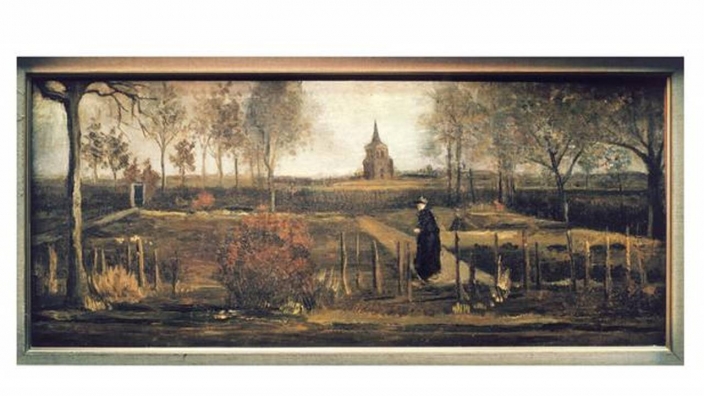고흐작품  1884년 봄 뉘넨의 목사관 정원 도난 당하다