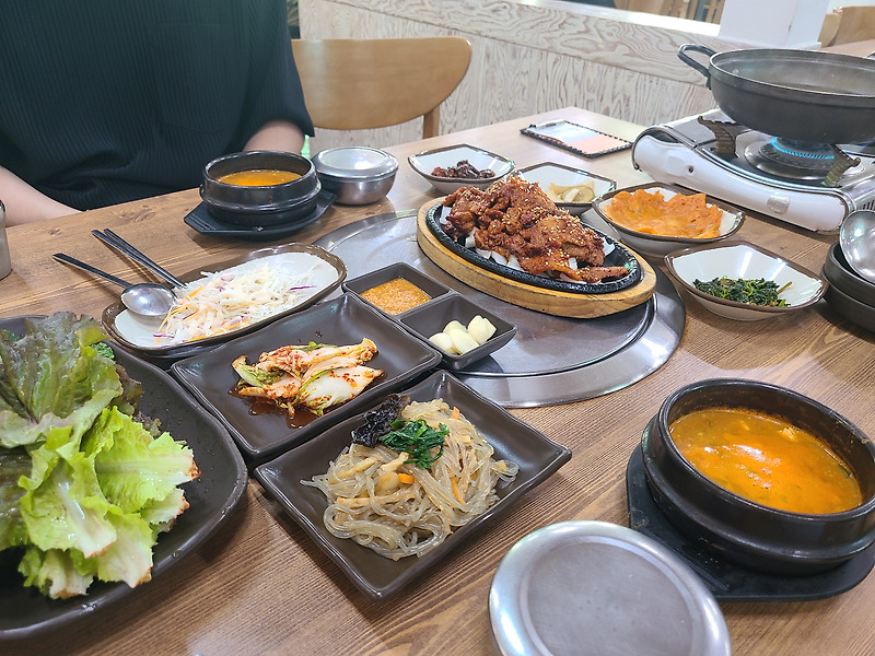 대전 신탄진 맛집 : 11시들쌈밥 : 청국장과 연탄불고기의 환상궁합