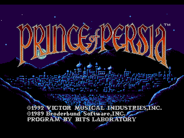 Prince of Persia (메가 CD / MD-CD) 게임 ISO 다운로드