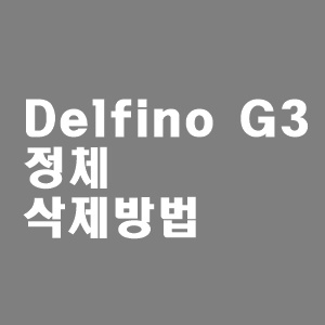 Delfino G3 란 뭔가요? 삭제해도 되나요?