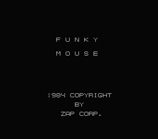 Funky Mouse - MSX (재믹스) 게임 롬파일 다운로드