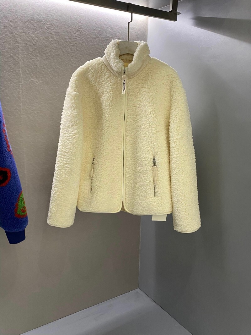 질샌더 코튼 플리스 집업 재킷 자켓 232249M202013 - 스타일과 편안함을 동시에!
