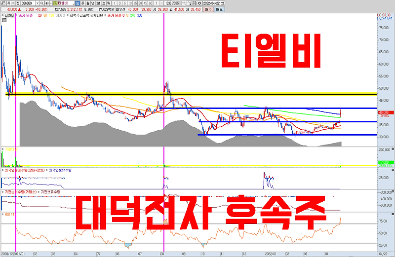 티엘비 주식 전망 | 대덕전자 후속주 , PCB 기판 관련주 | 타이트한 수급에 풀 케파로 공장이 가동되고 있으며, 하반기 DDR5 전환에 따른 구조적인 성장과 함께 창사 이래 최대 실적을 전망합니다..