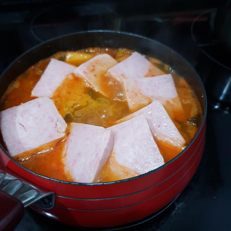 스팸 김치찌개 쉬운 요리