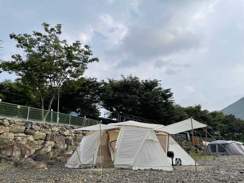 드디어 첫 감성캠핑 개시~ 밀양댐오토캠핑장 A-9 (경남 최고의 뷰를 가진 오토 캠핑장!!)