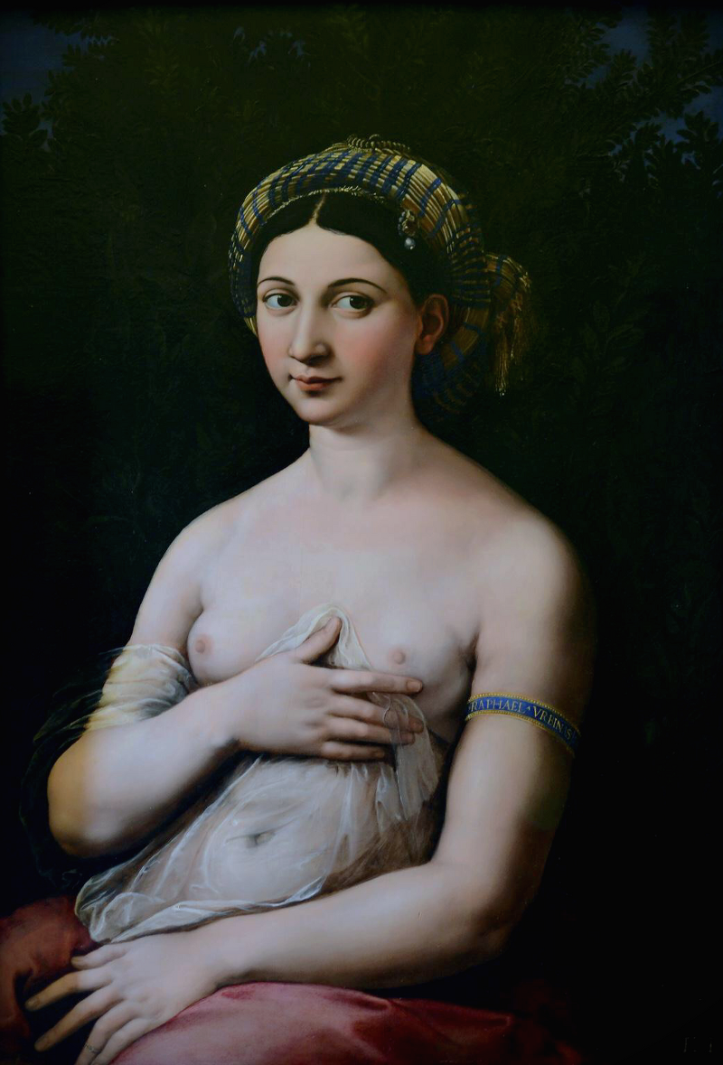 라파엘로 <La Fornarina>라 포르라리나(Portrait of a Young Woman)