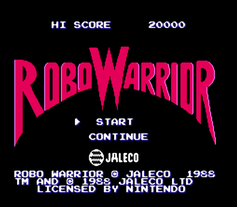 NES ROMS - Robo Warrior (EUROPE / 유럽판 롬파일 다운로드)
