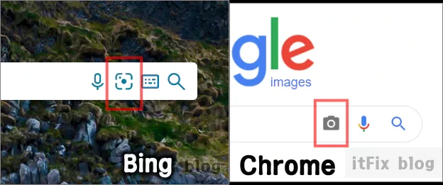 구글 크롬 이미지 검색 VS 마이크로소프트 빙 이미지 검색 정확도 비교