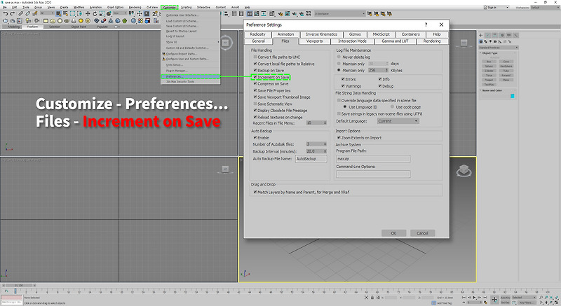 3d max save 저장하는 방법 자세히 알아두면 헛수고 없어져요~