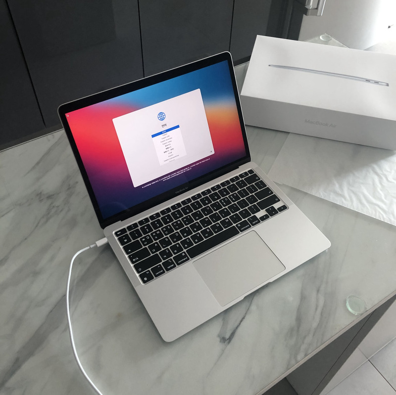 MacBook Air m1 - 맥북에어 m1 도착 mac os 빅서(Big Sur)