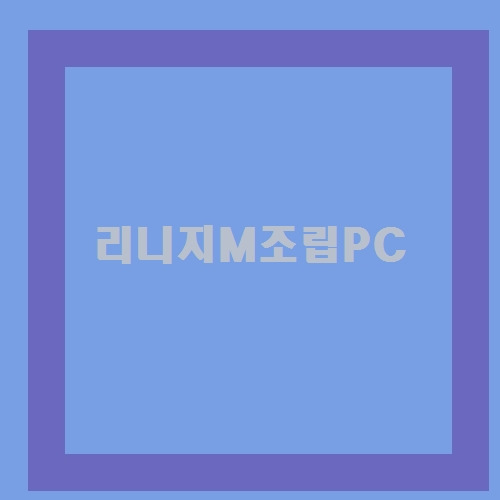 너도 궁금해? 리니지M조립PC 총정리