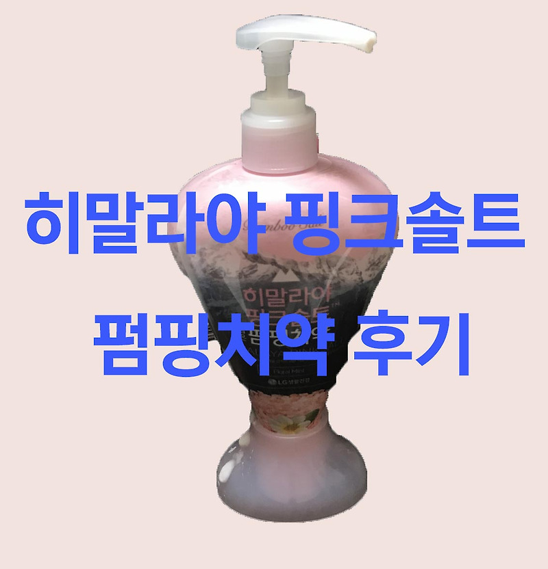히말라야 핑크솔트 펌핑치약 리뷰