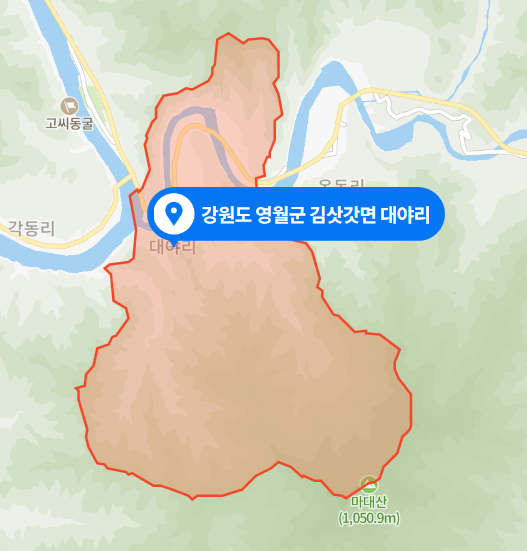 강원도 영월군 김삿갓면 대야리 산불사고 (2021년 3월 11일)