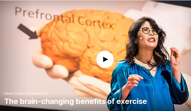 TED 테드로 영어공부 하기 The brain changing benefits of exercise by Wendy Suzuki