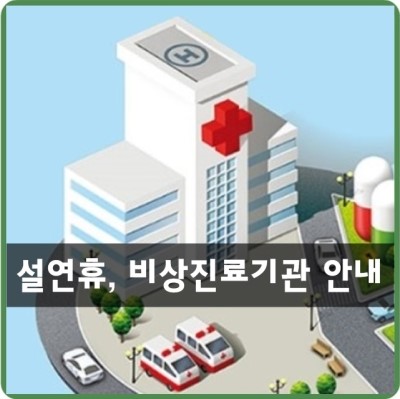 2020년 설연휴 문 여는 속초 병원 약국 날짜별 비상진료기관