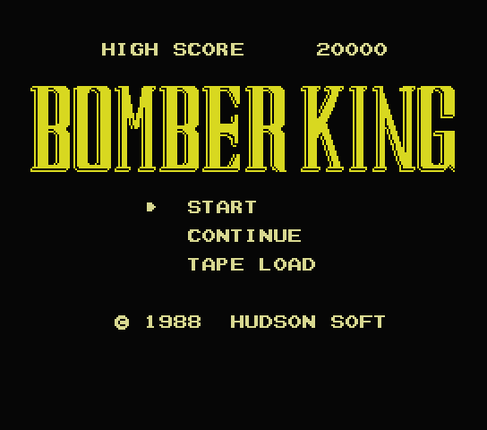 Bomber King - MSX (재믹스) 게임 롬파일 다운로드