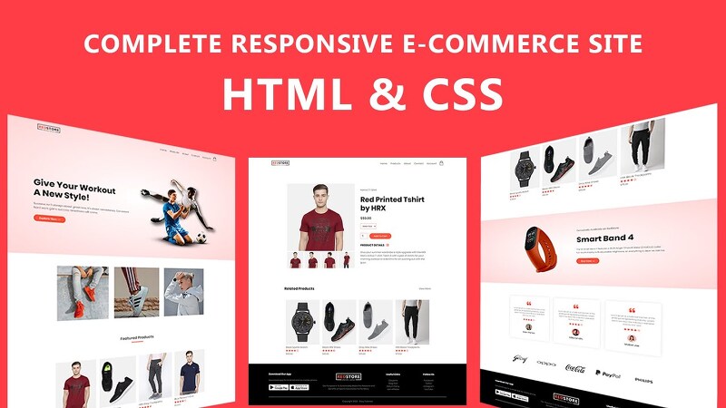 쇼핑몰 사이트 코딩 - HTML And CSS
