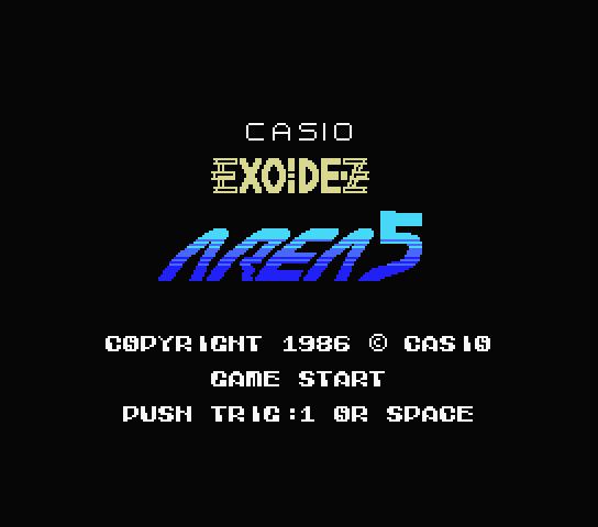 Exoide-Z Area 5 - MSX (재믹스) 게임 롬파일 다운로드