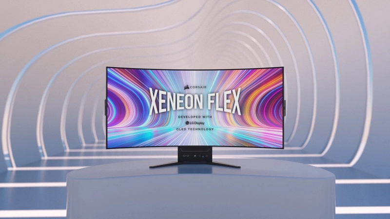 커세어, 세계 최초 벤더블 모니터 XENEON 45WQHD240 발표
