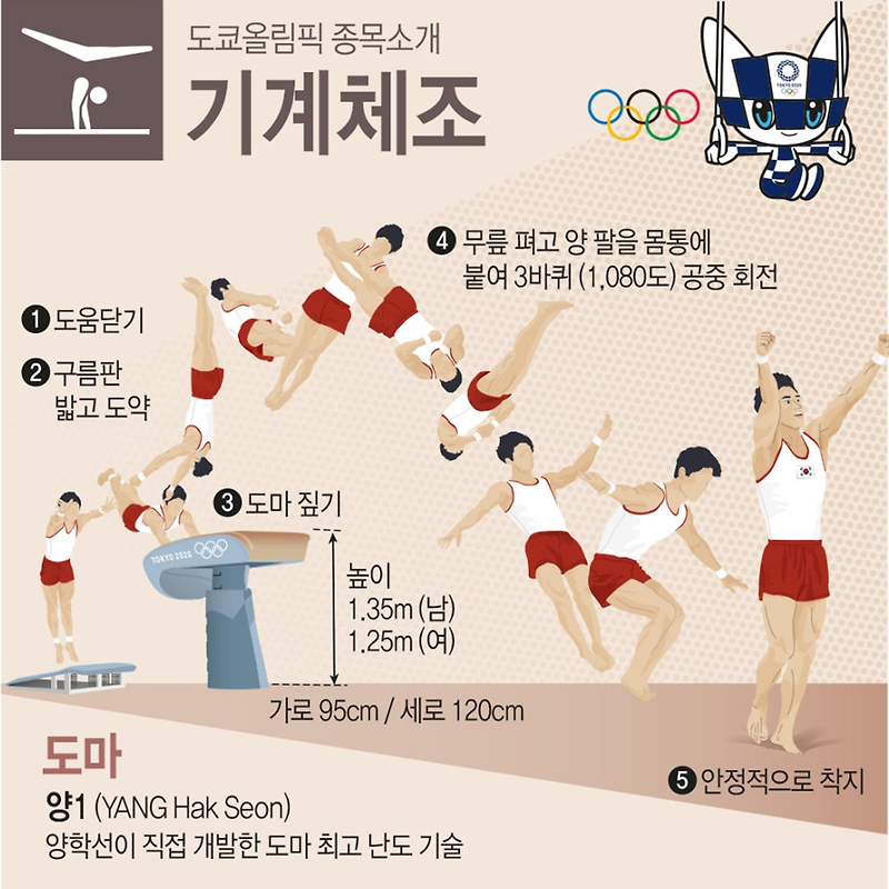 [2020 도쿄 올림픽] '기계체조' 종목 소개, 한국 선수 경기 일정