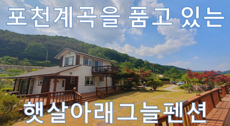 경북 성주 포천계곡 품은 펜션 - 햇살아래그늘펜션
