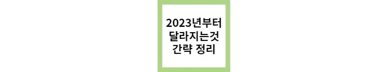 2023년부터 변하는것들(feat.근로시간, 부동산)