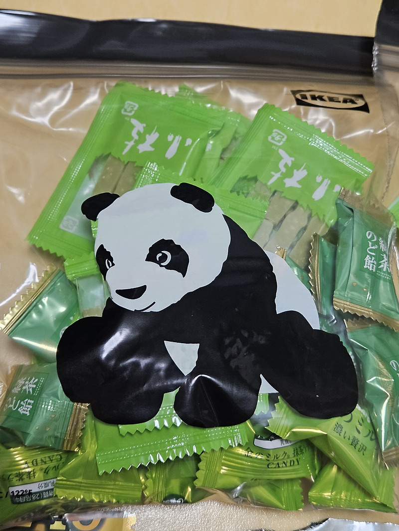 일본인 친구의 선물 IKEA JAPAN 핫아이템 판다 PANDA 지퍼백 