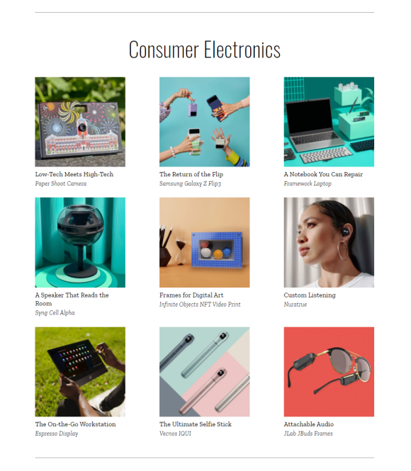 Time) THE BEST INVENTIONS OF 2021-Consumer Electronics