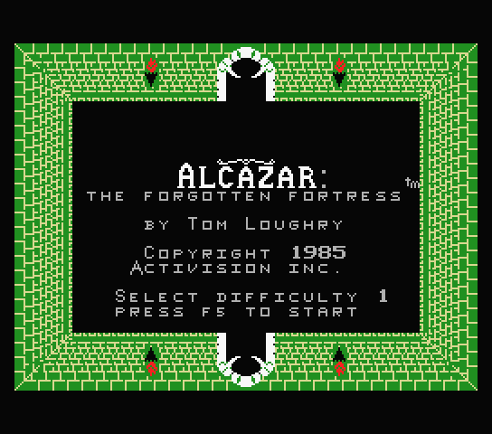 Alcazar The Forgotten Fortress - MSX (재믹스) 게임 롬파일 다운로드